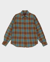 Vintage 80s Golden Arrow Viyella Checked Light Flannel Shirt - M