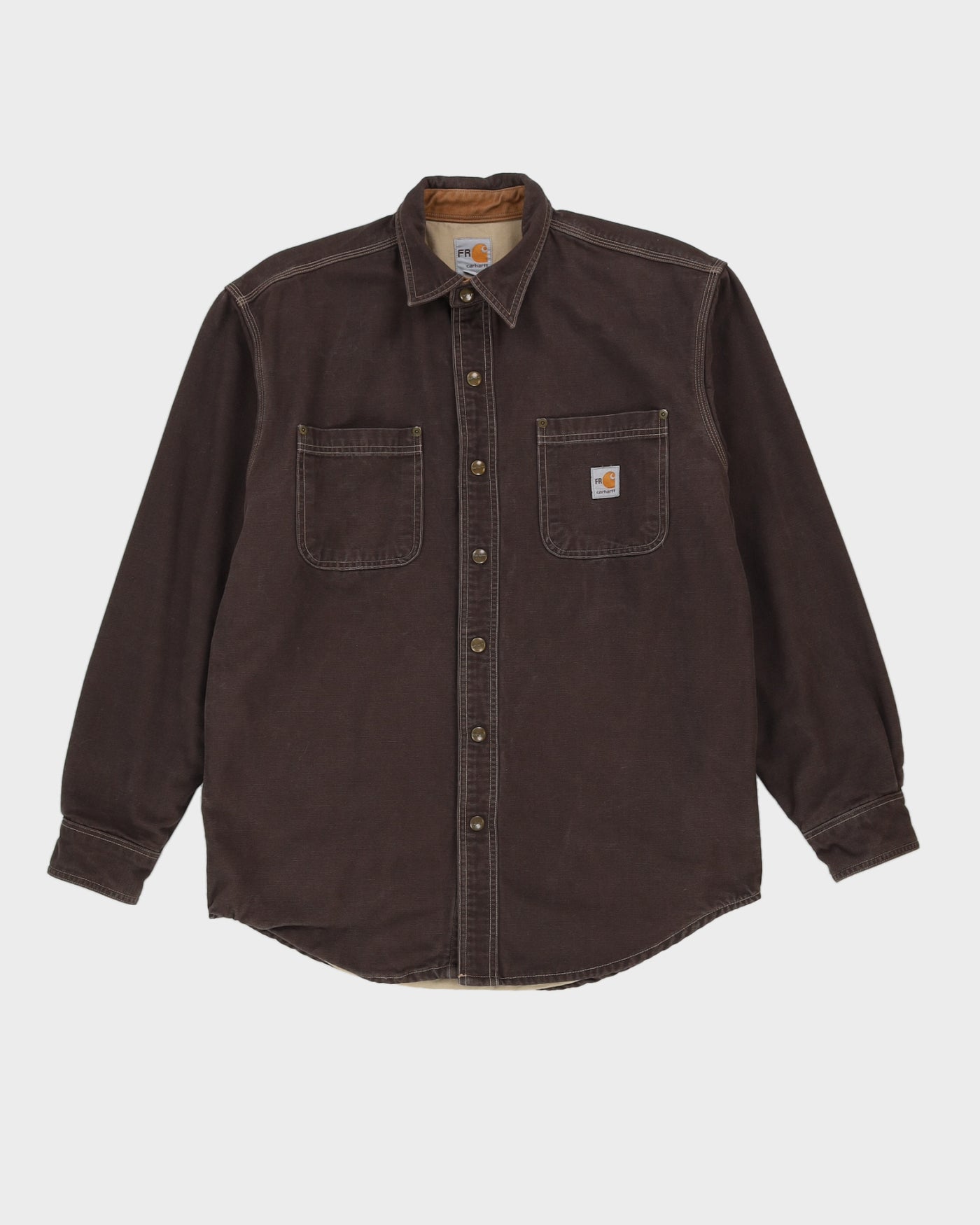 Carhartt Flame Resistant Brown Shirt - M
