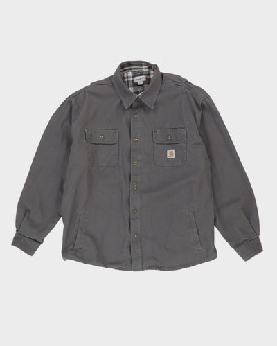 00s Carhartt Heavy Weight Grey Shirt - XXL