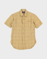 Vintage 60s Pendleton Checked Wool Short Sleeved Shirt - M