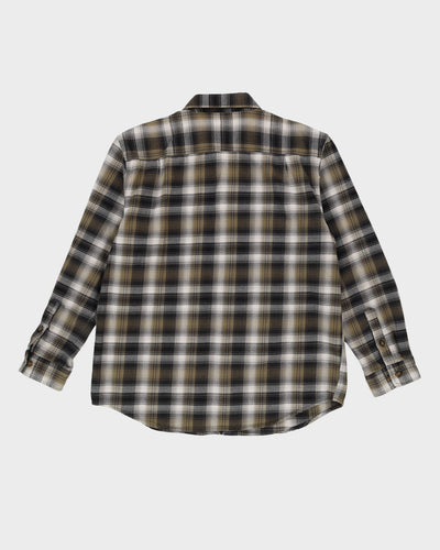 Carhartt Green Check Patterned Long Sleeved Shirt - L