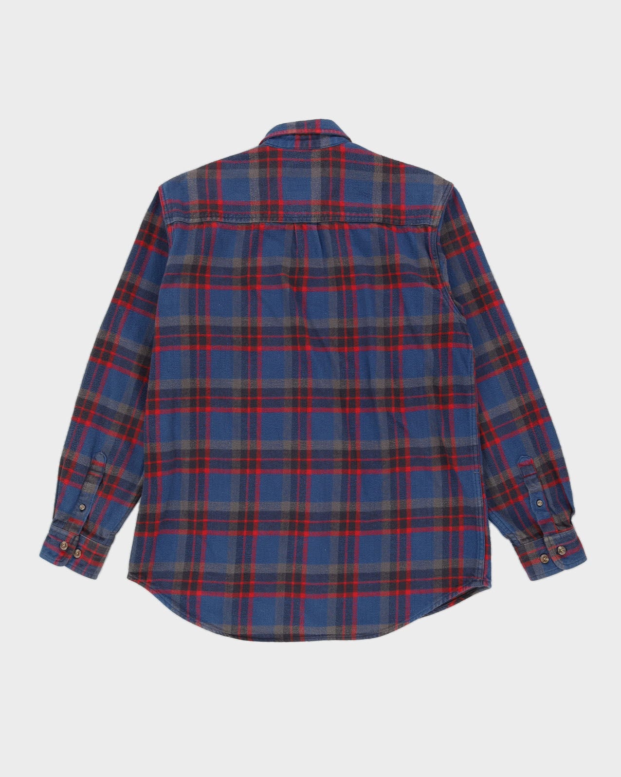 Field & Stream Blue Checked Flannel Shirt - L
