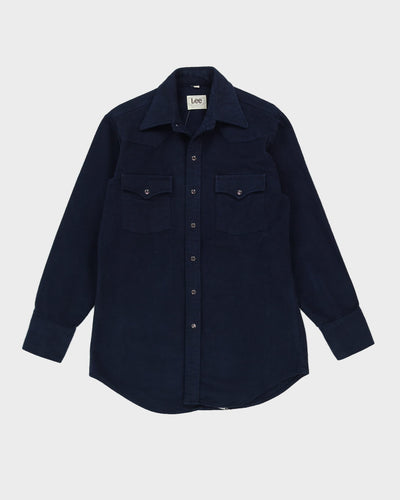 Lee Navy Blue Flannel Shirt - M