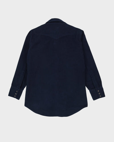 Lee Navy Blue Flannel Shirt - M