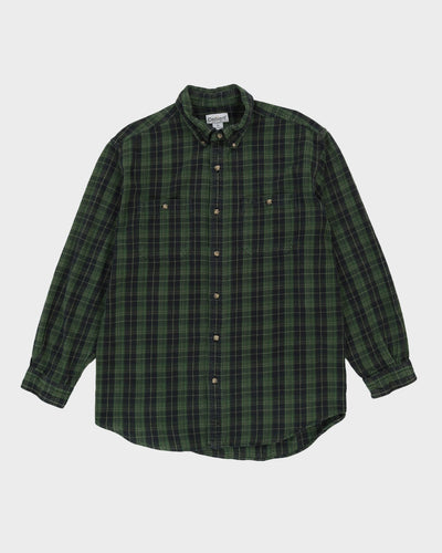 Carhartt Green Check Patterned Flannel Shirt - XL