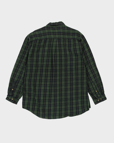 Carhartt Green Check Patterned Flannel Shirt - XL