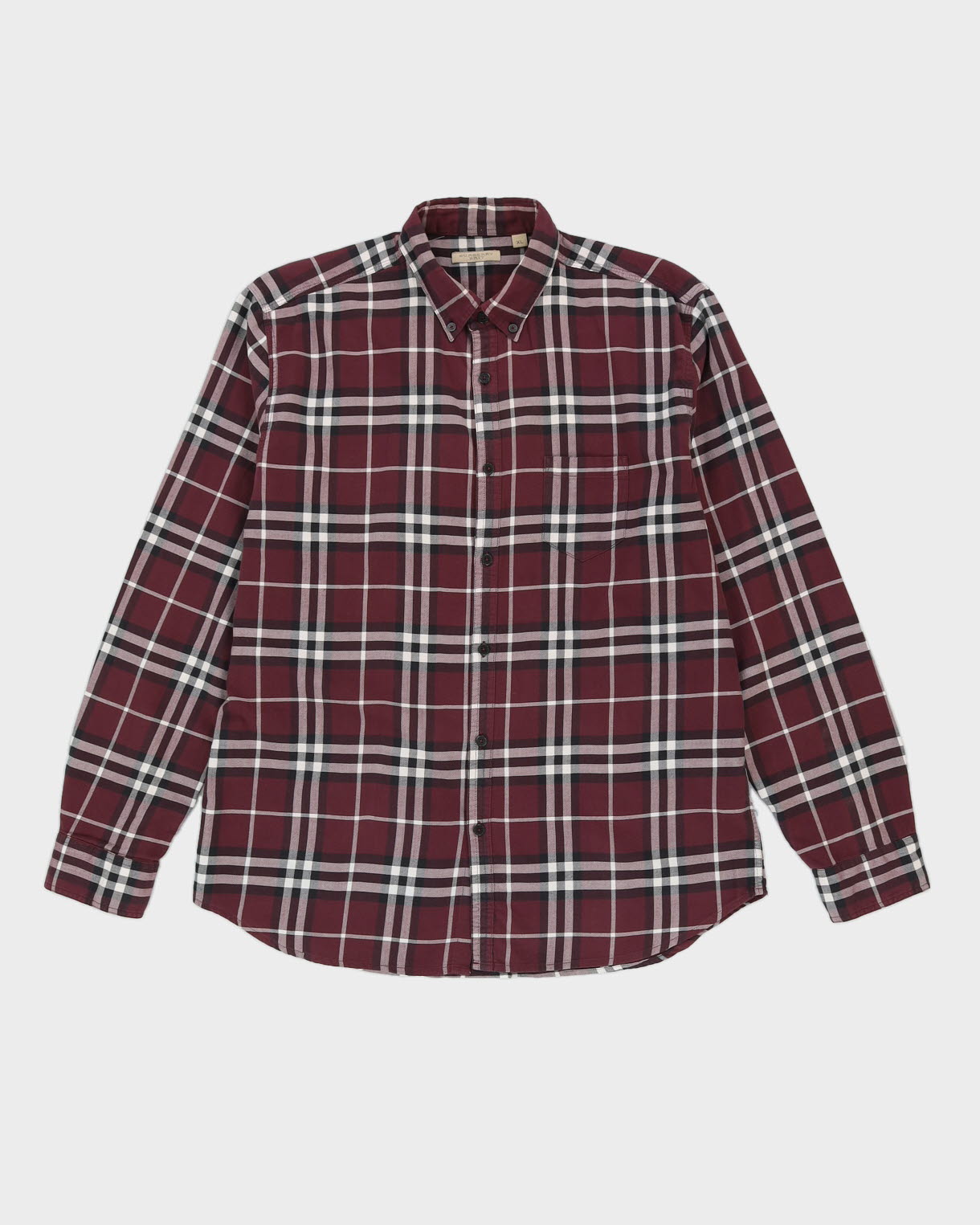 Burberry Brit Purple Check Patterned Shirt - XL
