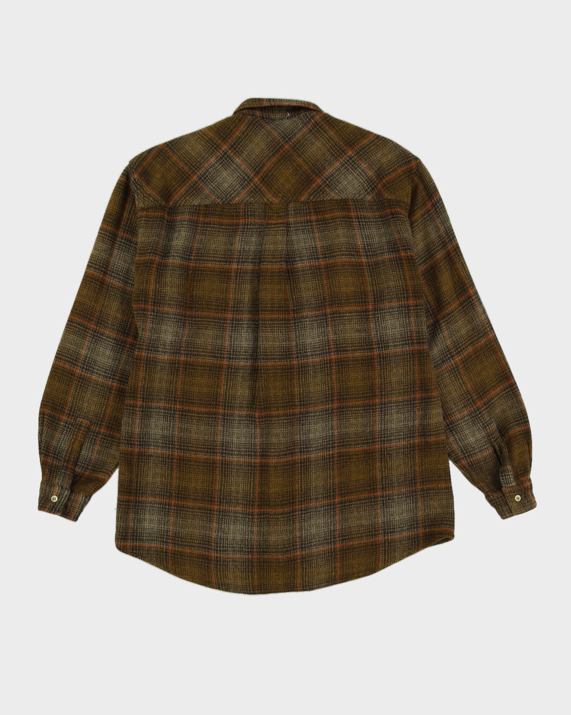 Marlboro Classics Green Check Patterned Flannel Shirt - L
