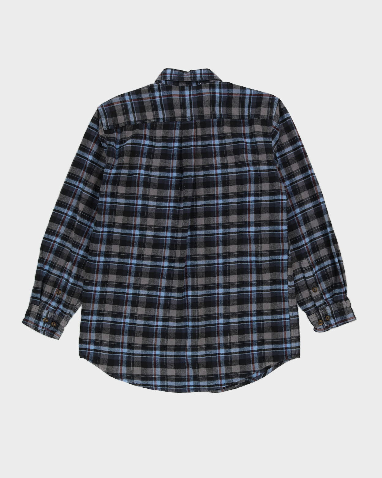 Carhartt Blue Check Patterned Flannel Shirt - L