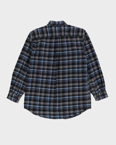 Carhartt Blue Check Patterned Flannel Shirt - L