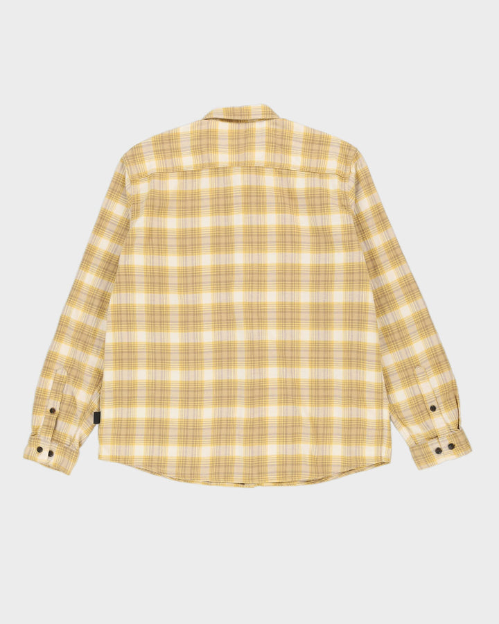 Patagonia Yellow Check Patterned Flannel Shirt - XL