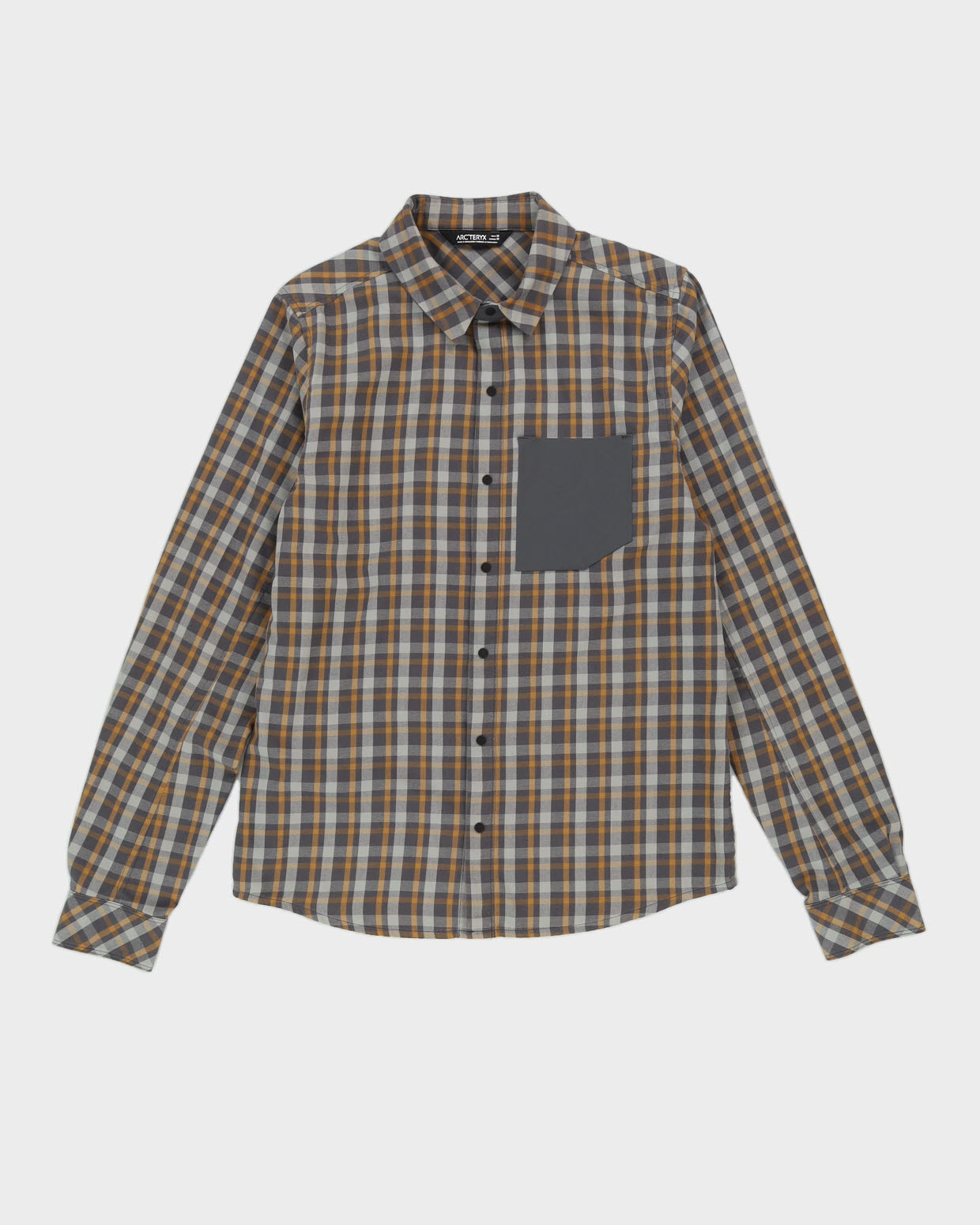 Arc'teryx Grey Check Patterned Long Sleeved Shirt - M