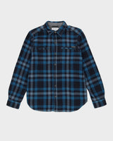Columbia Blue Checked Flannel Shirt - M