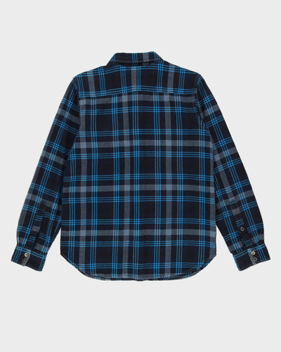 Columbia Blue Checked Flannel Shirt - M