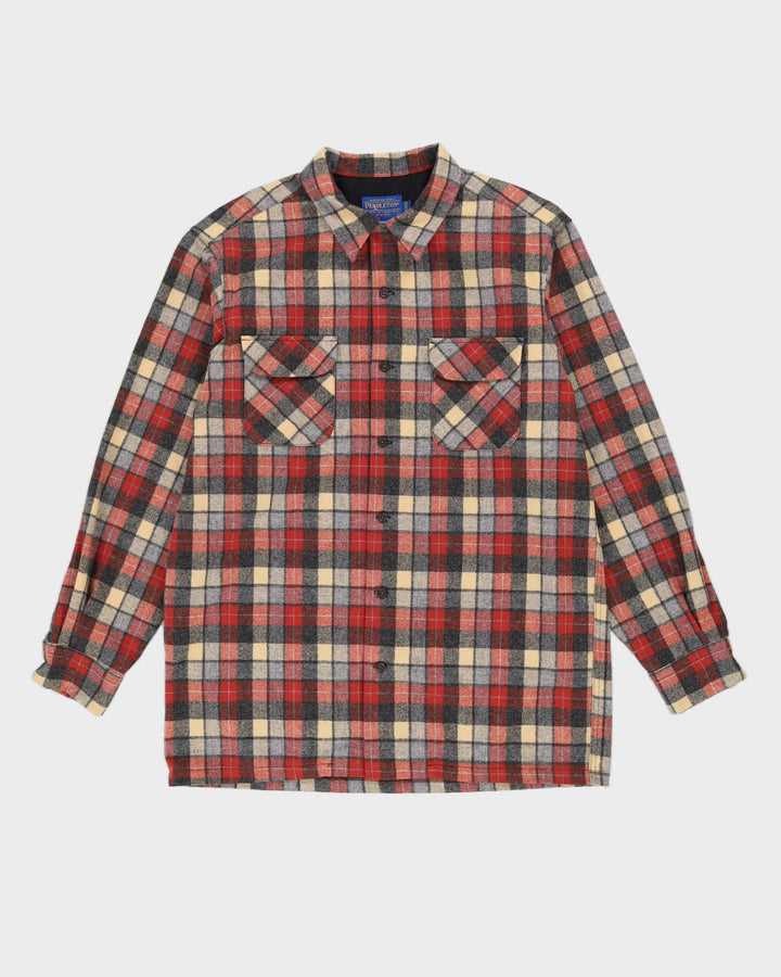 Pendleton Red Checked Wool Shirt - XL