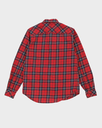 Timberland Red Checked Cotton Flannel Shirt - L