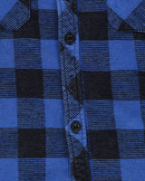 Dickies Blue Checked Cotton Heavy Flannel Shirt - M
