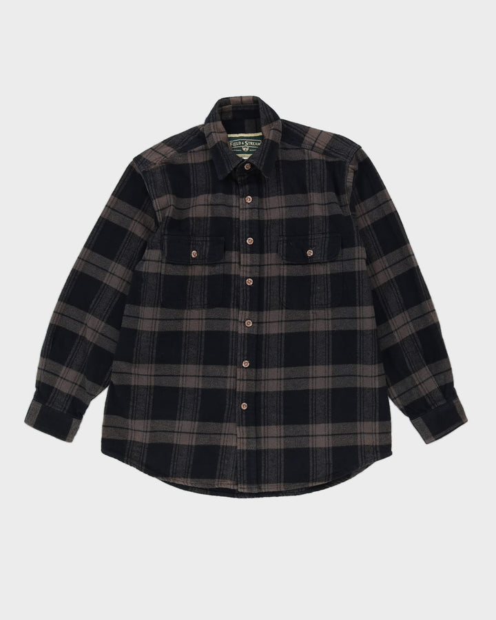 Field And Stream Checked Cotton Flannel Shirt - L