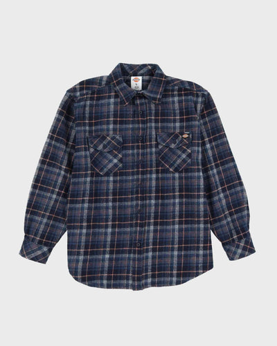 Dickies Blue Checked Flannel Shirt - L