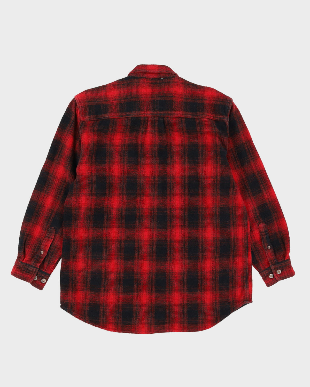 Vintage 90s Fields &amp; Stream Red Checkered Flannel Shirt - XL