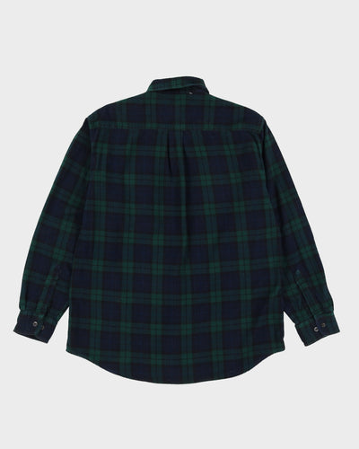 L.L Bean Blue Checkered Flannel Shirt - M