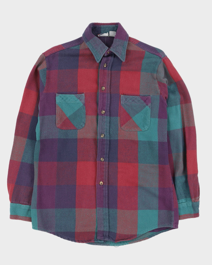 Vintage 90s BIG MAC Purple Flannel Shirt - M
