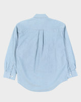 00s Warner Bros Blue Embroidered Tom &amp; Jerry Blue Denim Shirt - S
