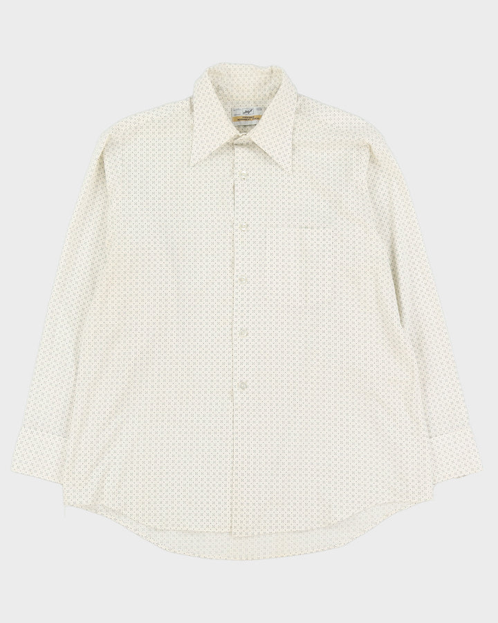 Vintage 70s Jorsyth White Shirt - L
