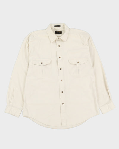 Vintage 90s Eddie Bauer Beige Shirt - L