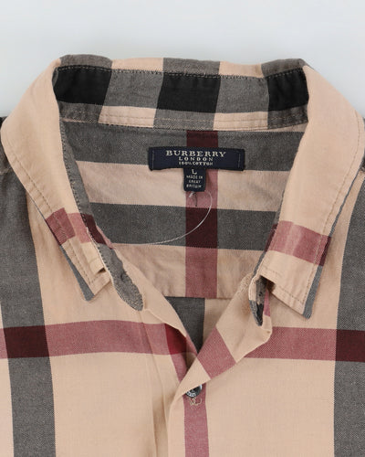 Burberry London Nova Check Patterned Shirt - L
