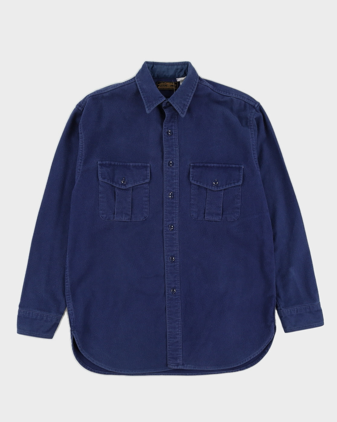Vintage 90s Eddie Bauer Blue Flannel Shirt - M