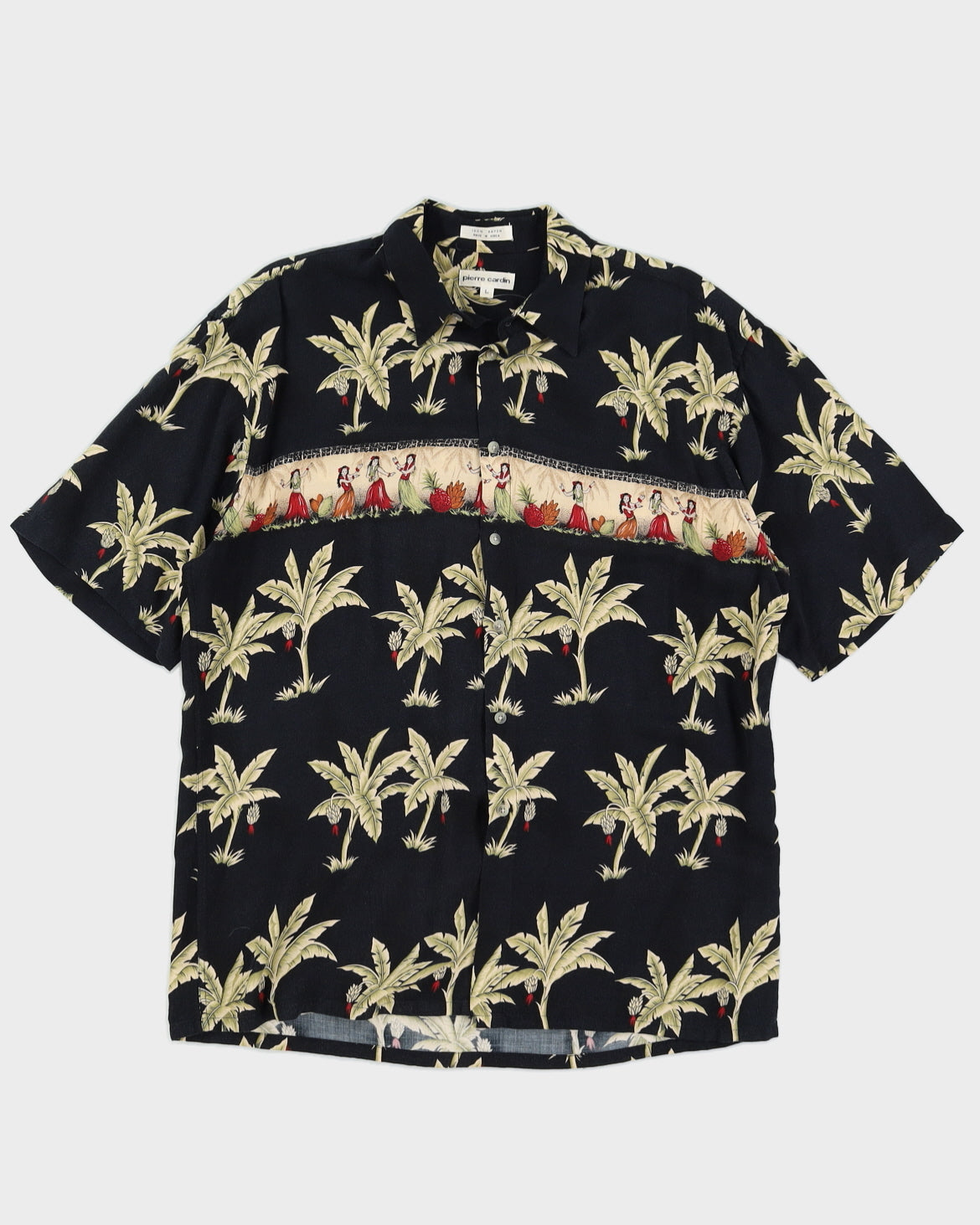 Black Floral Hawaiian Shirt - XXL