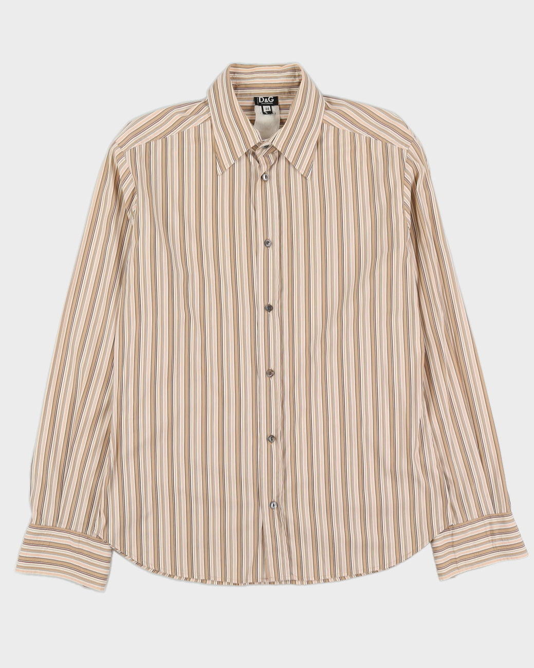 Dolce & Gabbana Beige Striped Shirt - XL