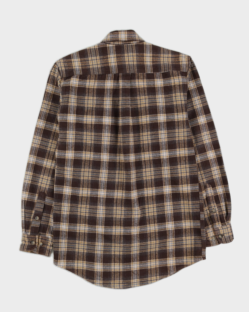 Carharrt Brown Checked Flannel Shirt - L