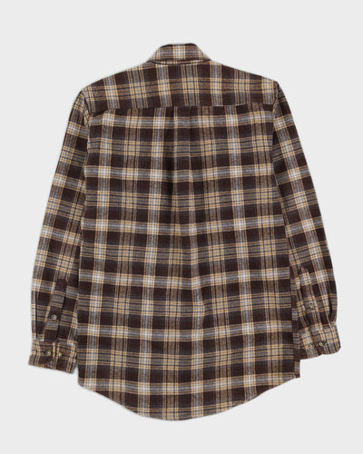 Carharrt Brown Checked Flannel Shirt - L