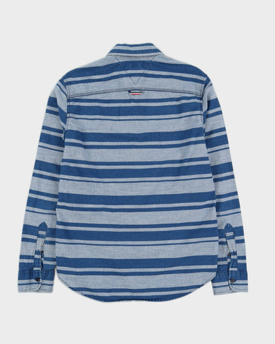 Tommy Hilfiger Blue Striped Shirt - M