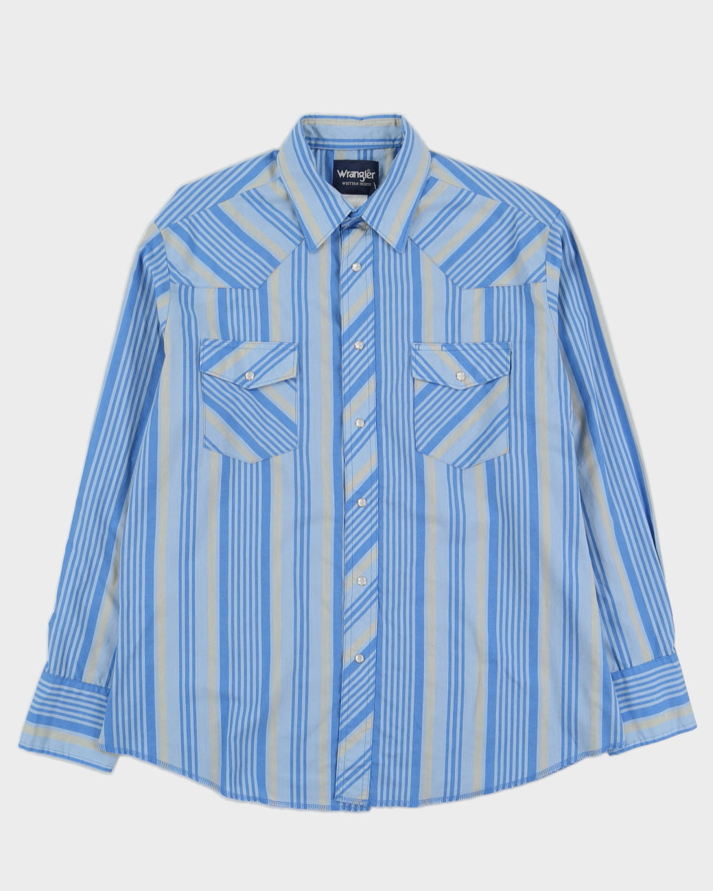 Vintage 90s Wrangler Western Striped Pattern Shirt - XXXL