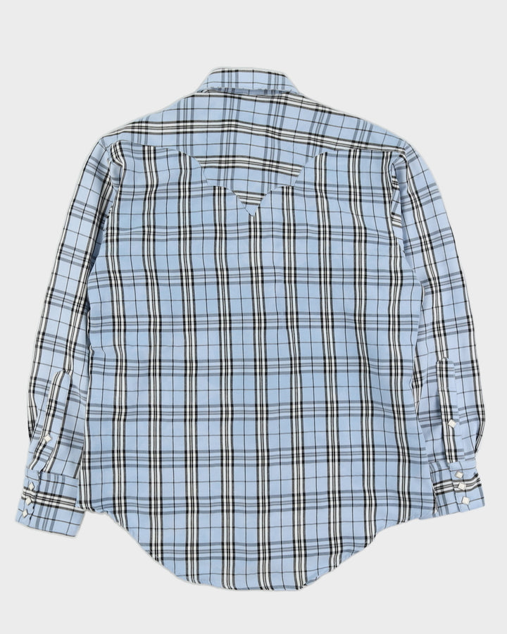 Vintage 90s Rockmount Ranch Wear Blue Western Shirt - L