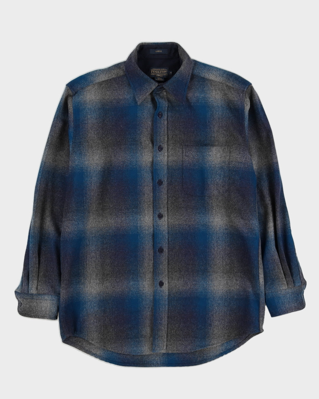 Pendleton Wool Blue Heavyweight Shirt - M