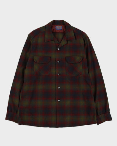 Vintage 60s Pendleton Virgin Wool Long Sleeved Shirt - M
