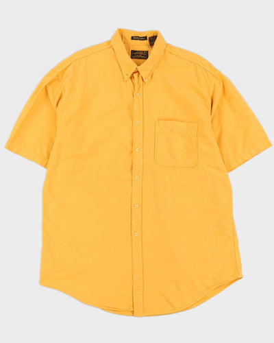 Vintage 80s Eddie Bauer Yellow Short Sleeve - XL