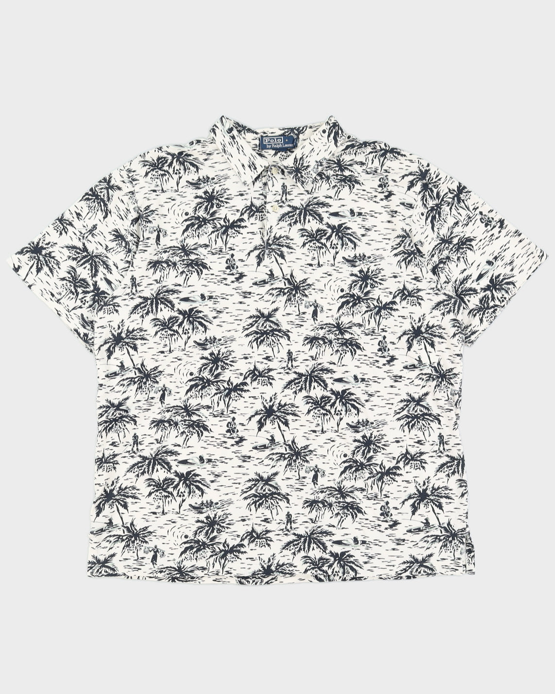 Vintage 90s Polo By Ralph Lauren Hawaiian Polo Shirt - XL