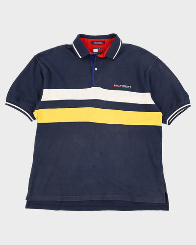 Vintage 90s Tommy Hilfiger Colour Block Polo - L