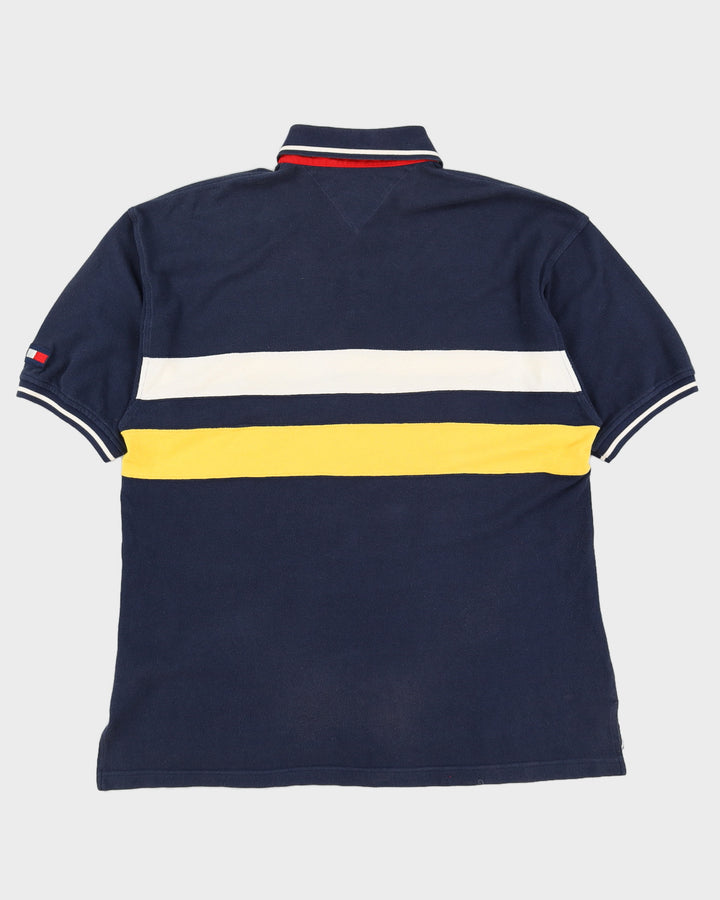 Vintage 90s Tommy Hilfiger Colour Block Polo - L