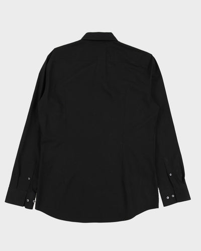 Boss By Hugo Boss Plain Black Dress Shirt - M
