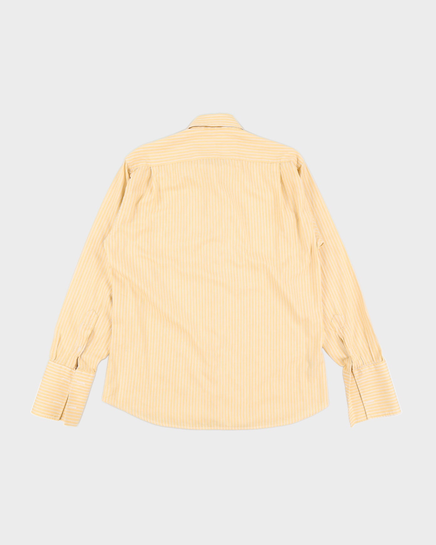 Burberry Yellow Striped Long Sleeved Shirt - M