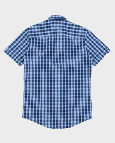 Burberry Brit Blue Checked Short Sleeved Shirt - S