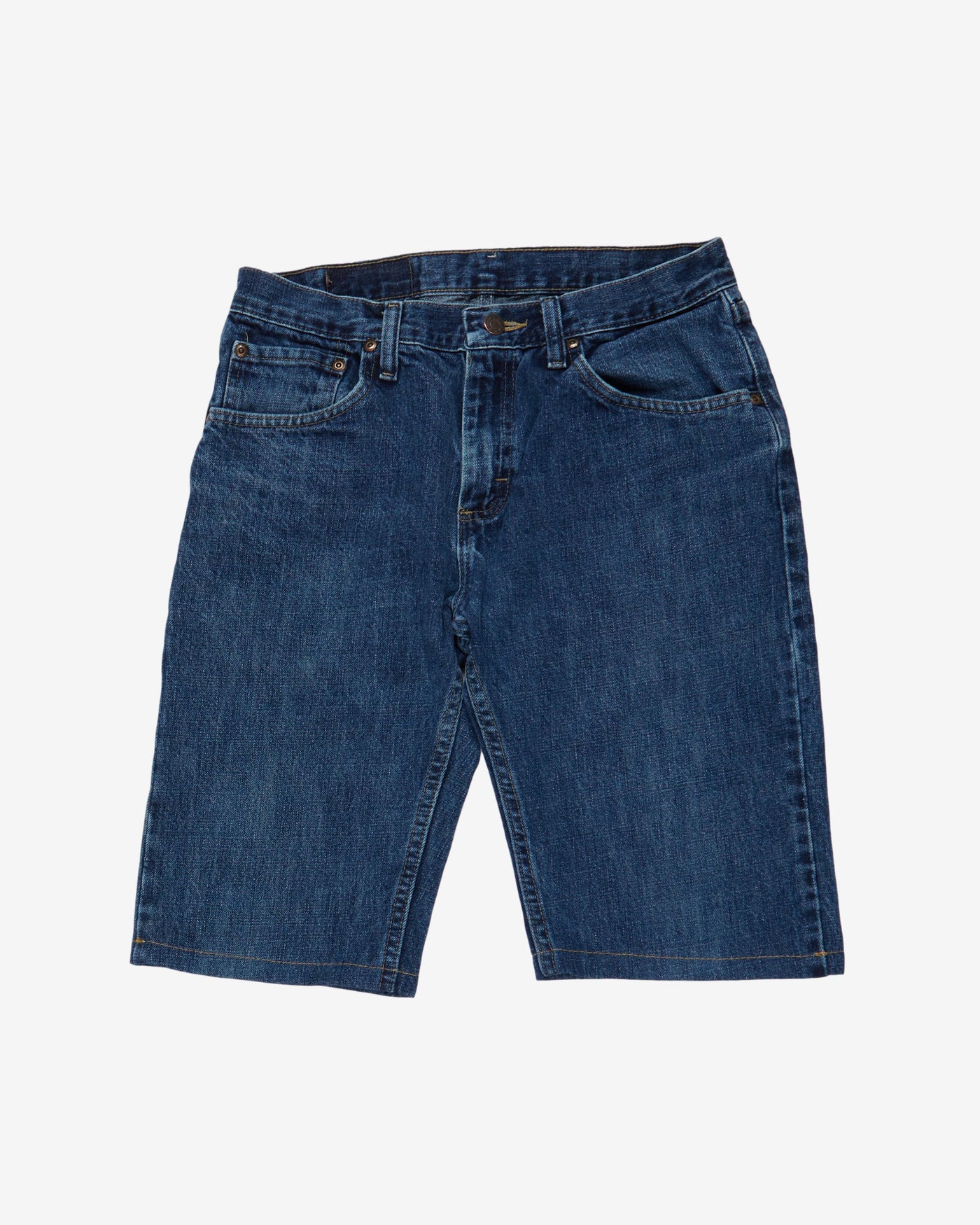wrangler mid wash blue shorts - w29