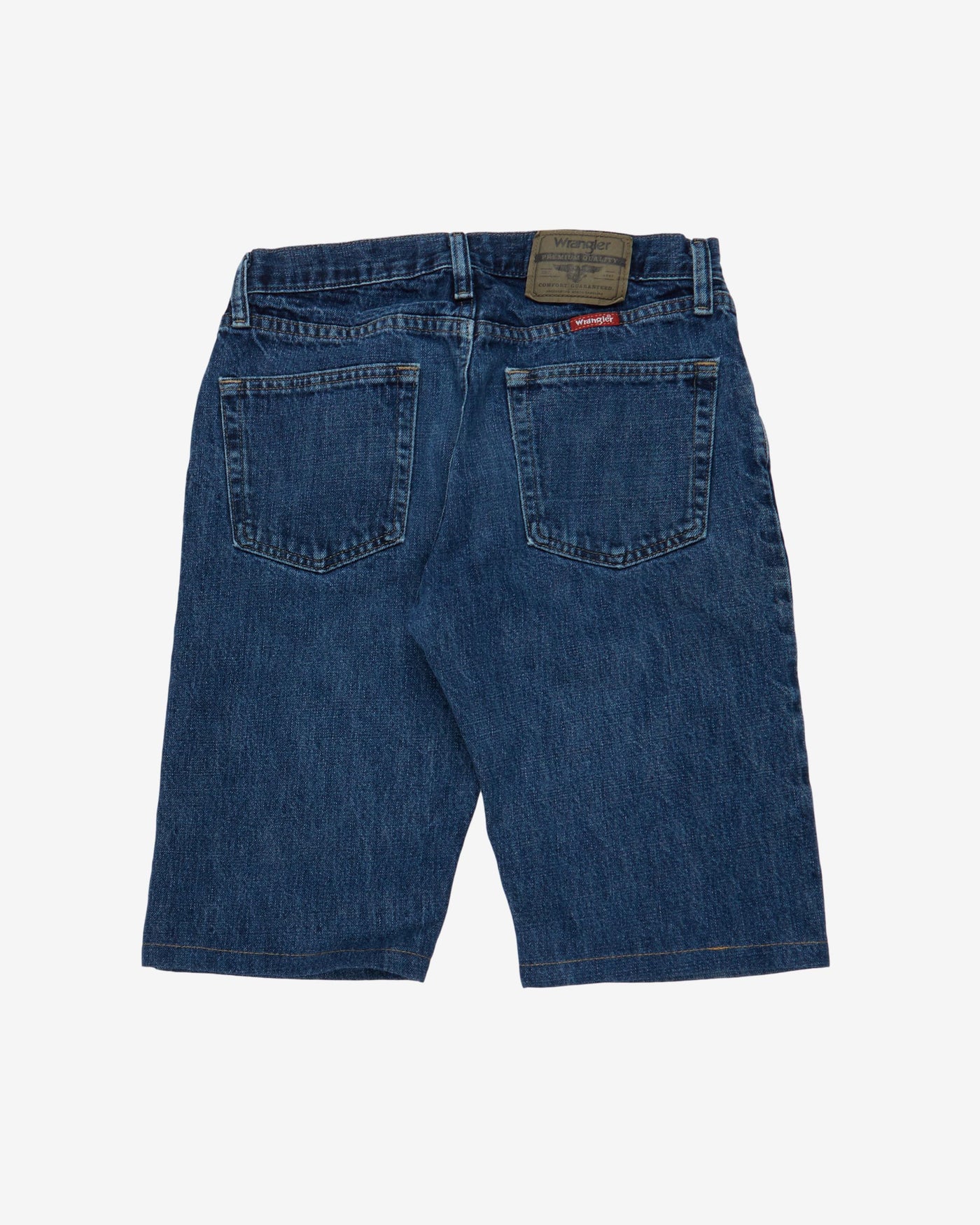 wrangler mid wash blue shorts - w29