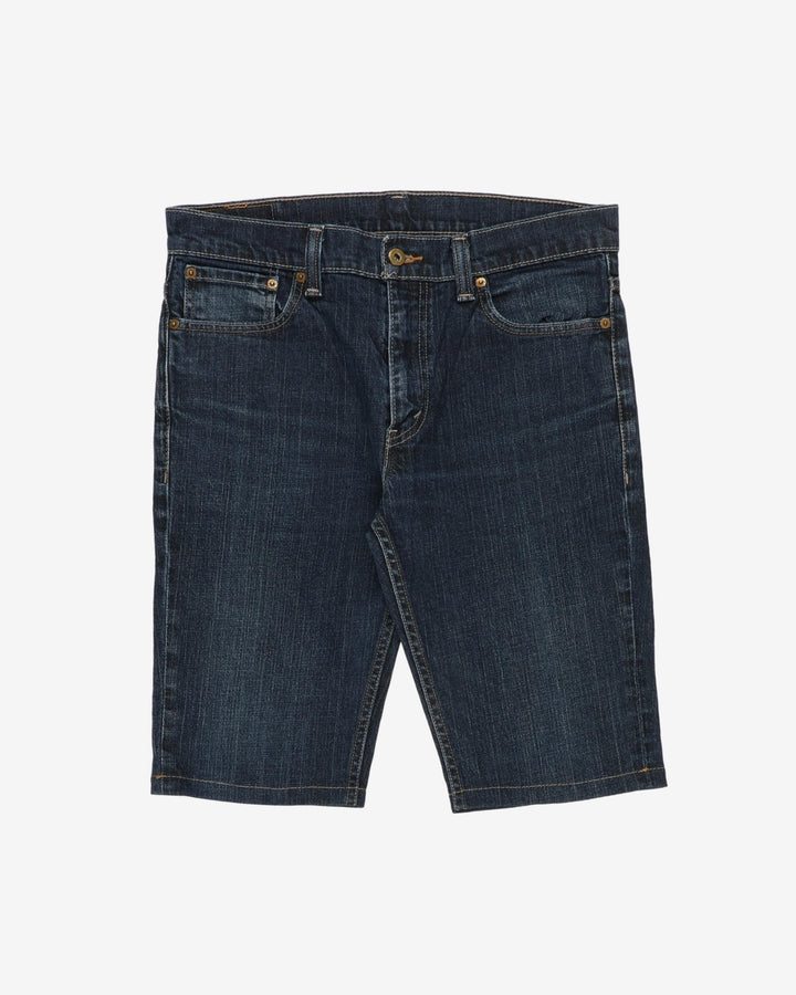 Levi's 505 Denim Dark Blue Jeans - W35 L30